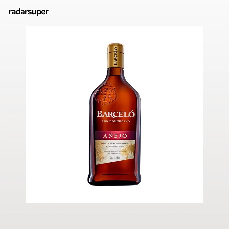 BARCELÓ Ron añejo dominicano calidad superior, añejado en barricas de roble botella 70 cl.