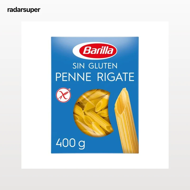 BARILLA Pasta Penne Rigate (Macarrones) sin gluten BARILLA 400 g.