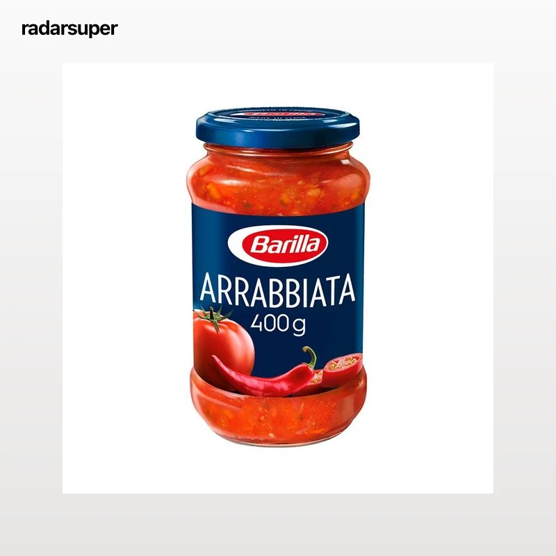 BARILLA Salsa Arrabbiata con base de tomate y pimientos rojos BARILLA 400 g.