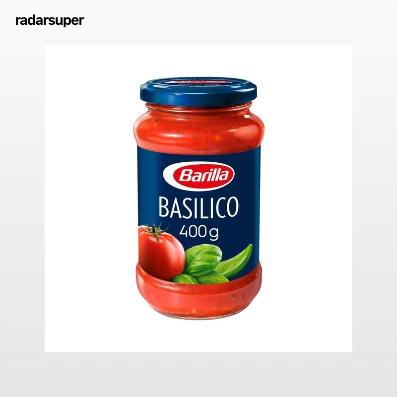 BARILLA Salsa Basílico con base de tomate 400 g.