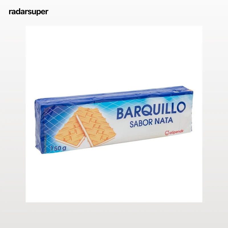 Barquillo relleno de crema sabor nata Alipende 150g