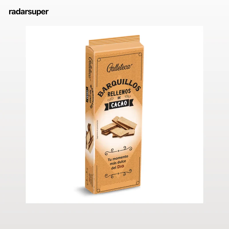 Barquillos rellenos de cacao Galleteca de Dia 210 g