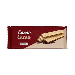 Barquillos rellenos con crema de cacao