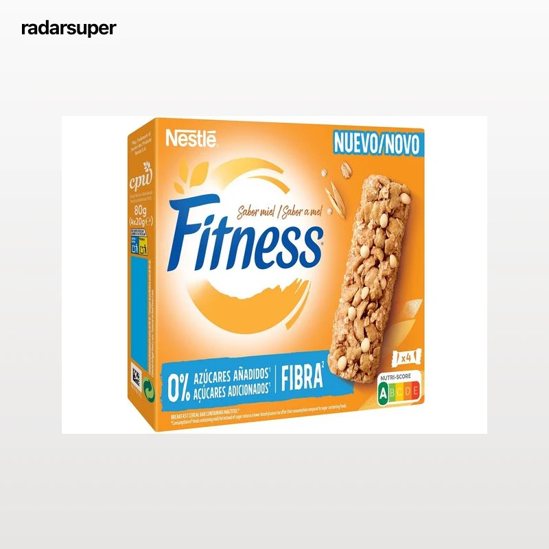 BARRA CEREAIS FITNESS 0% AÇU. ADIC. MEL FIBRA 4X20G
