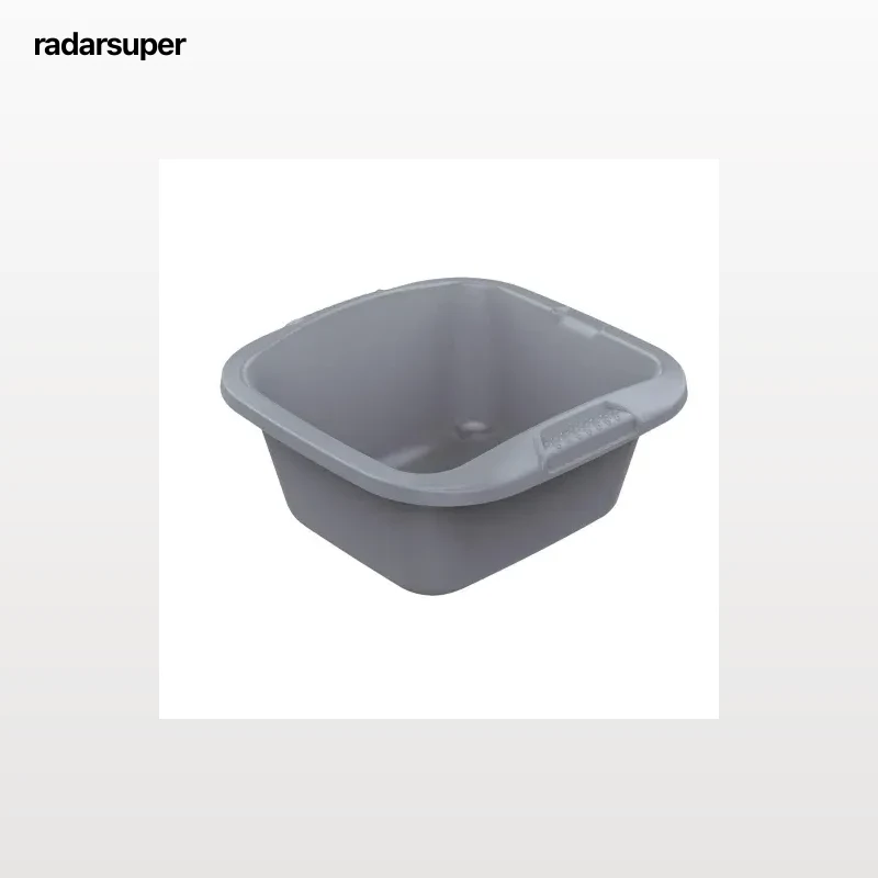 Barreño Cuadrado CARREFOUR 10 l. - Gris