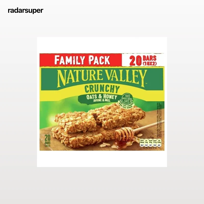 Barrita avena y miel Crunchy Oaty & Crispy Nature Valley sin lactosa 420 g.