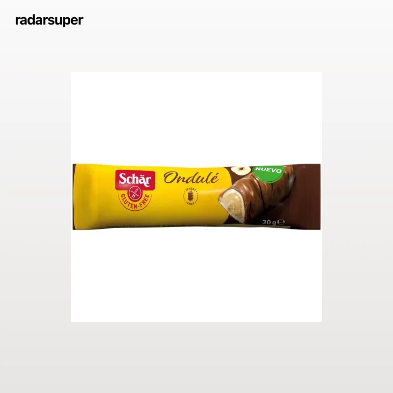 Barrita de crema de avellanas cubiertas de chocolate con leche Schär sin gluten 30 g.