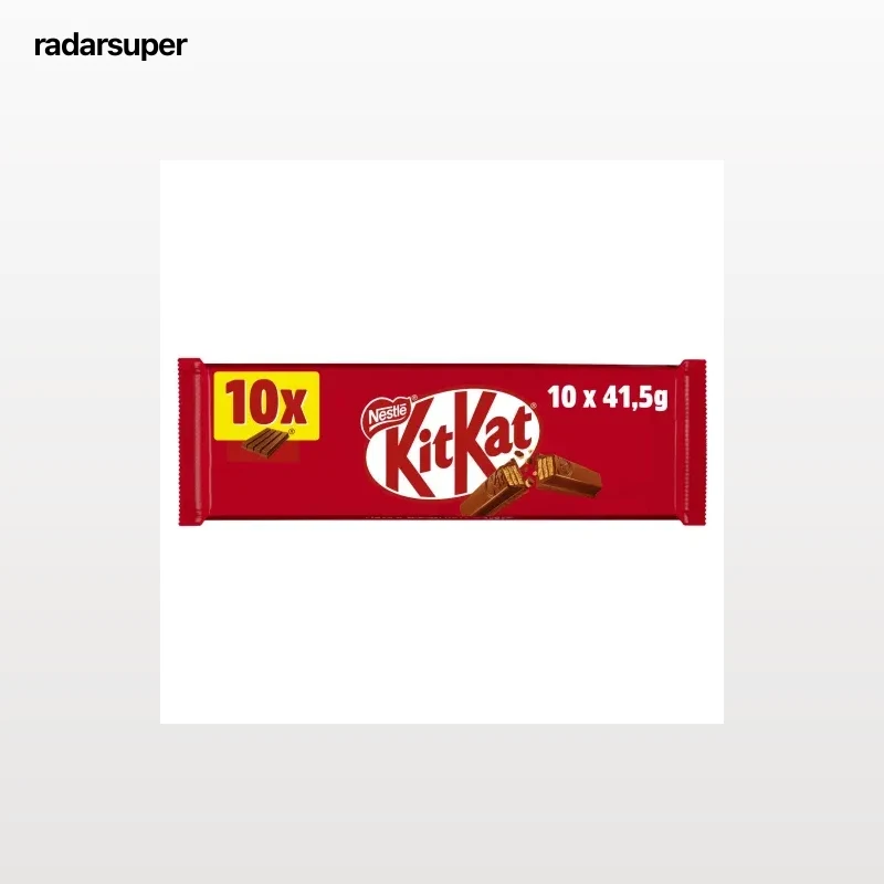 Barrita de galleta crujiente cubierta de chocolate Nestlé Kit Kat 10 ud.