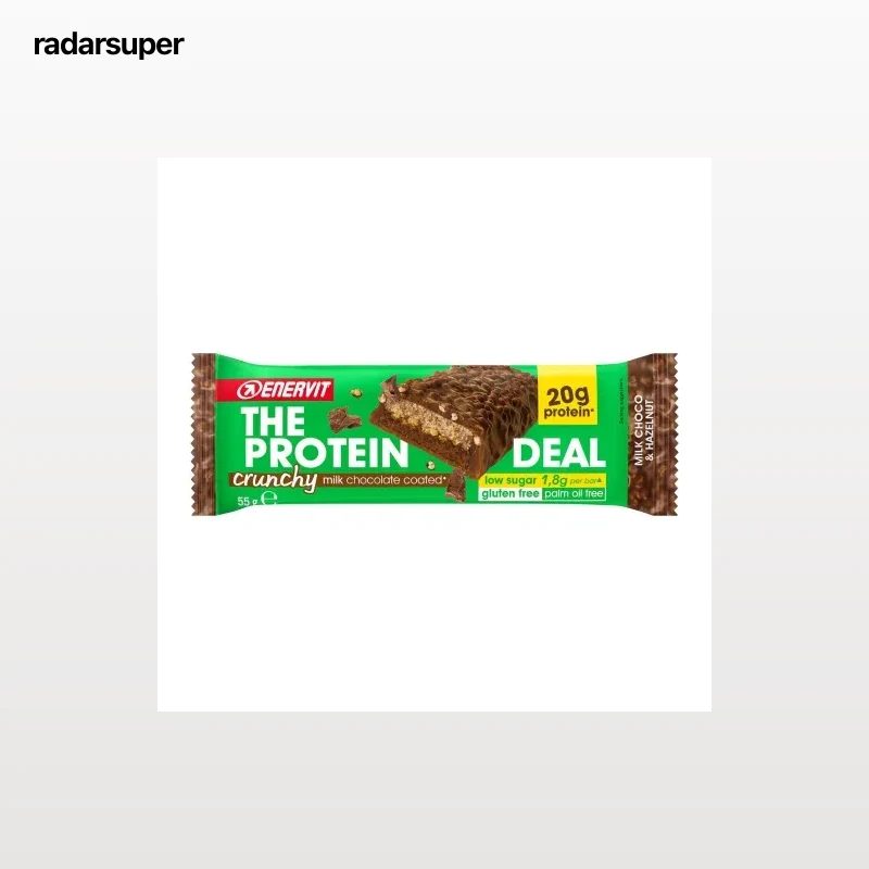 Barrita de proteína sabor avellana Enervit sin gluten 55 g.