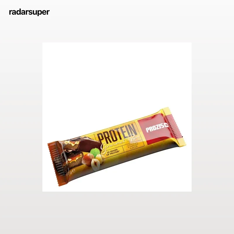 Barrita de proteínas sabor chocolate y avellanas Prozis 80 g.