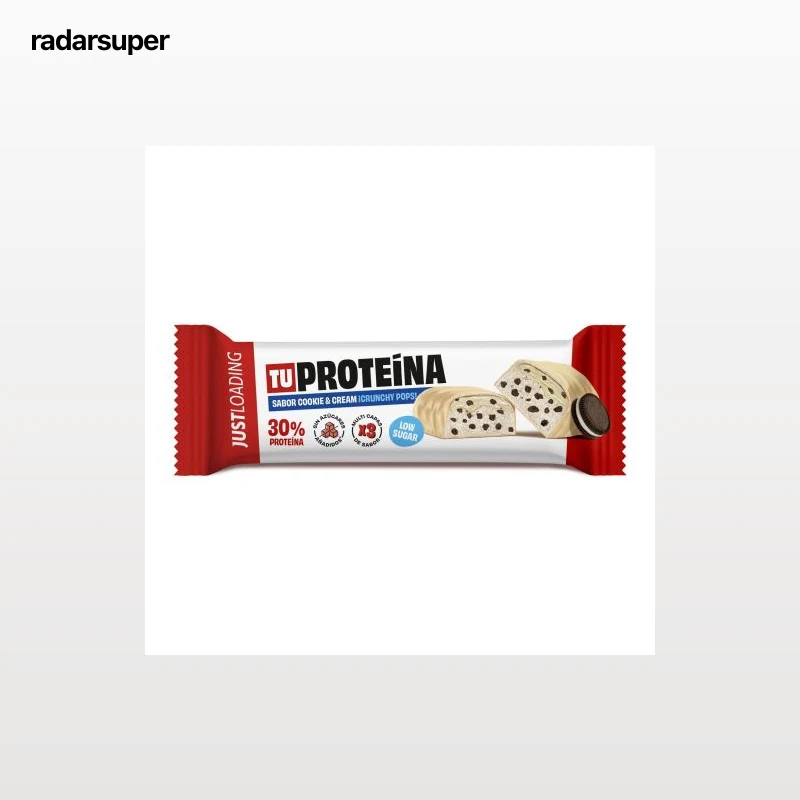 Barrita energética cookies&cream alta en proteínas Just Loading 50 g.