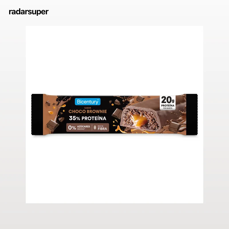 Barrita de proteína choco brownie Bicentury 57 g