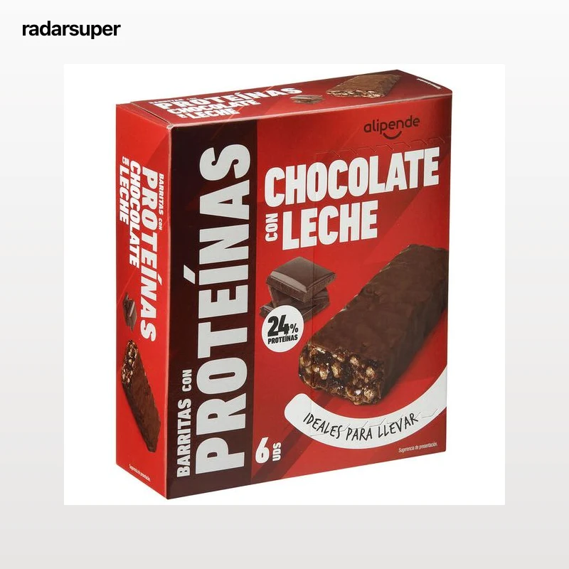 Barrita de proteínas de chocolate con leche Alipende 192g