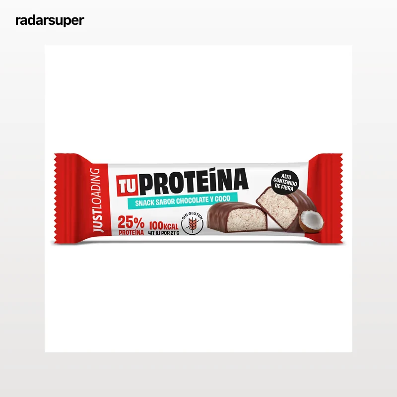 Barrita de proteínas de coco y chocolate Just loading 27 g