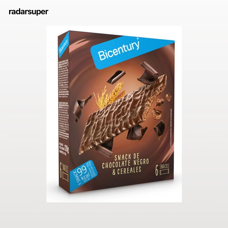 Barritas Bicentury 120g cholate negro y cereales