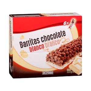 Barritas de cereales y chocolate blanco