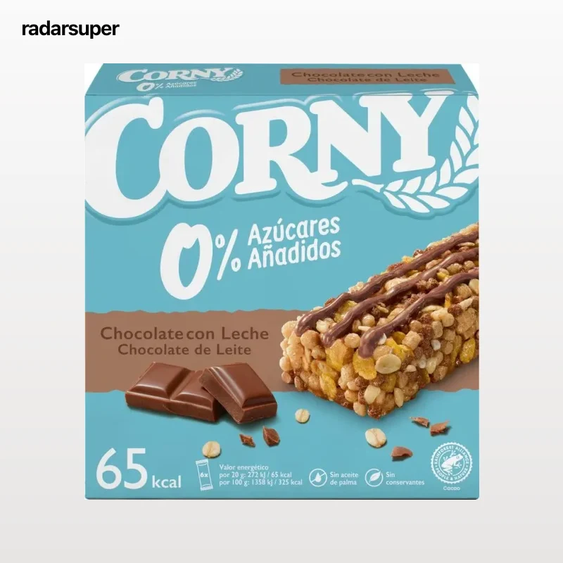 Barritas cereales chocolate Corny 6 unidades