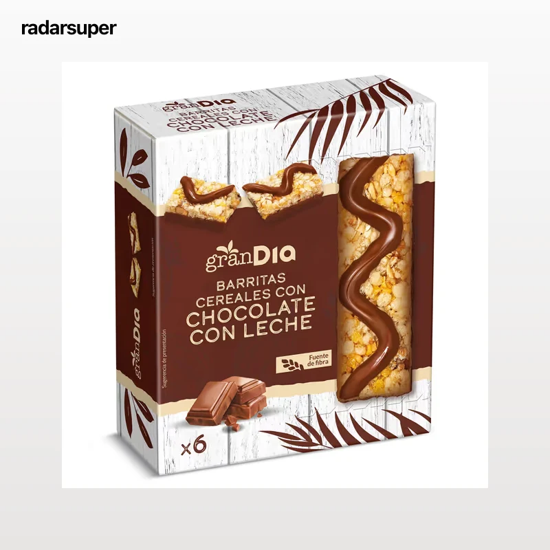 Barritas de cereales con chocolate con leche Gran Dia 150 g