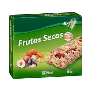 Barritas de cereales y frutos secos