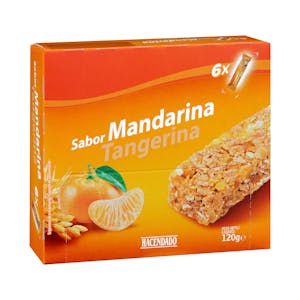 Barritas de cereales sabor mandarina