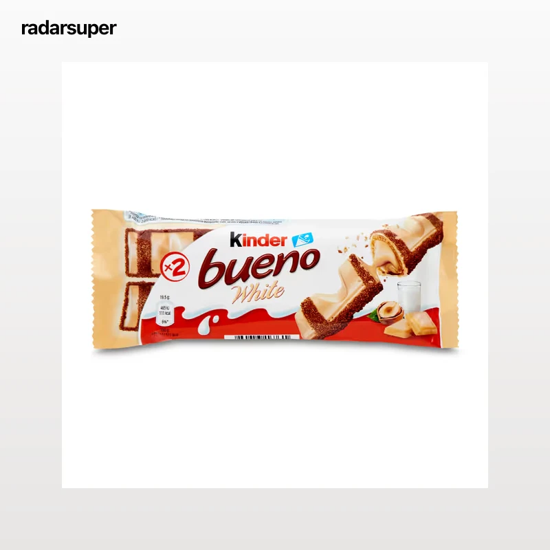 Barritas de chocolate blanco y avellanas Kinder Bueno 39 g