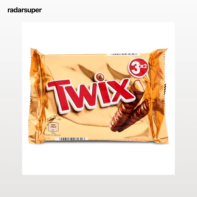 Barritas de chocolate y galleta rellena de caramelo Twix 150 g
