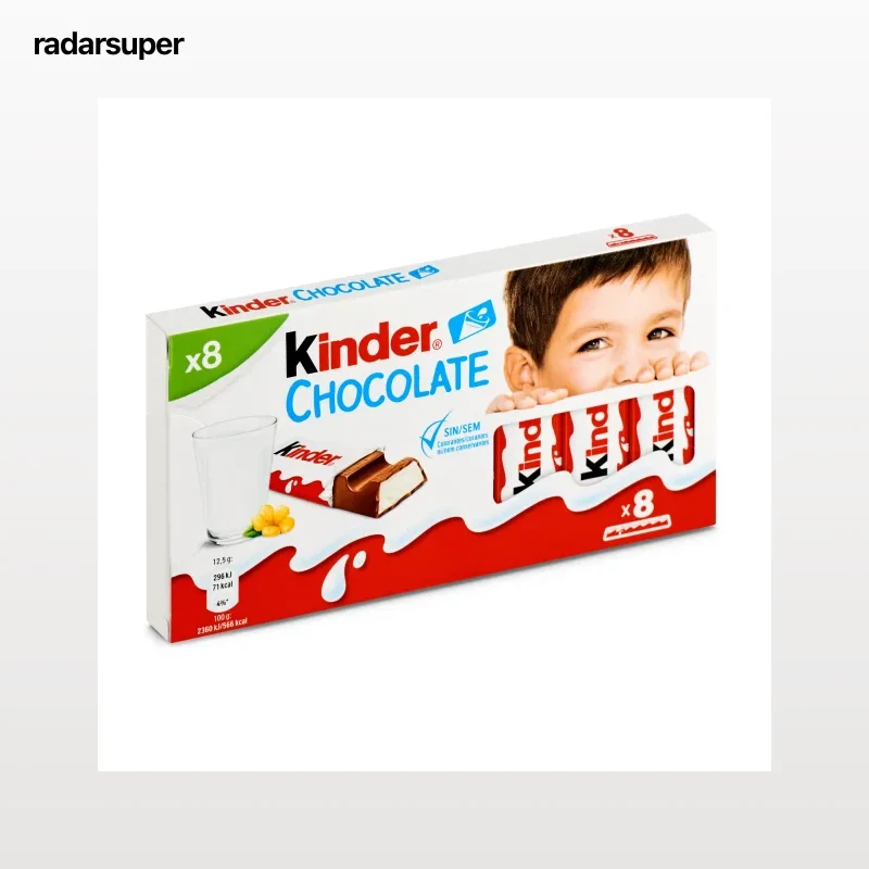 Barritas de chocolate con leche Kinder 100 g