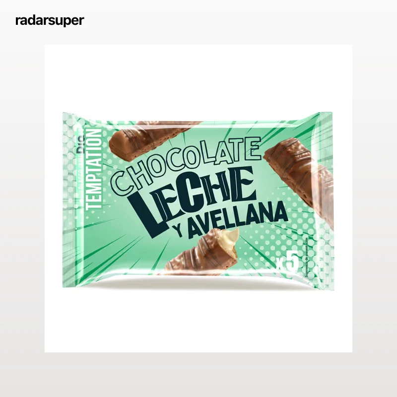 Barritas de chocolate con leche y avellanas Dia Temptation 115 g