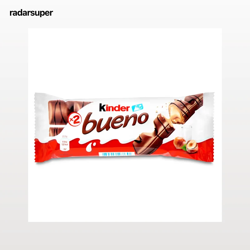 Barritas de chocolate con leche y avellanas Kinder 43 g
