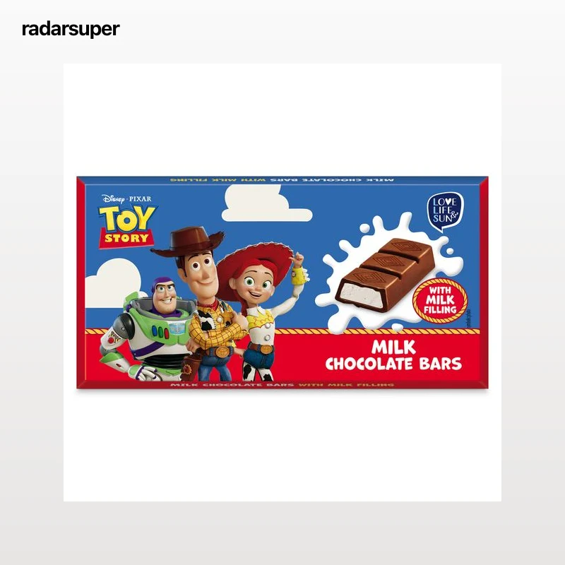 Barritas de chocolate con leche rellenas Disney 100 g