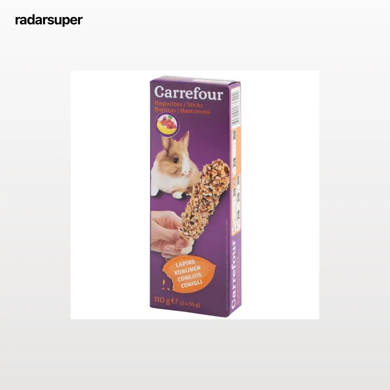 Barritas con frutas para conejos Carrefour 2 ud.