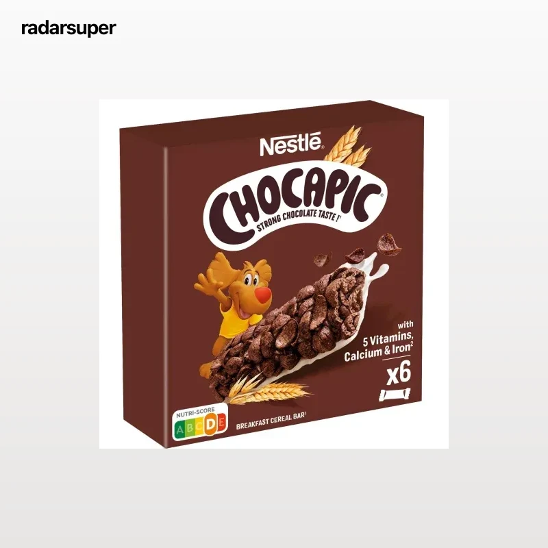 Barritas de cereales tostados con chocolate y leche Chocapic Nestlé pack de 6 unidades de 25 g.