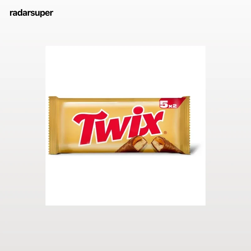 Barritas de chocolate con leche, galleta y caramelo Twix 5 ud.