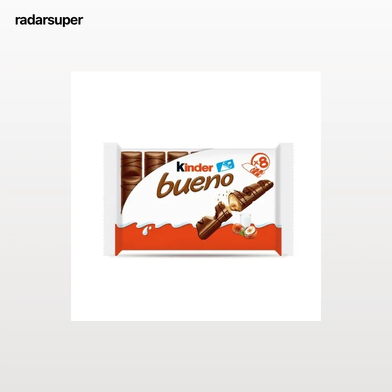 Barritas de chocolate con leche y crema de avellanas Kinder Bueno 344 g,