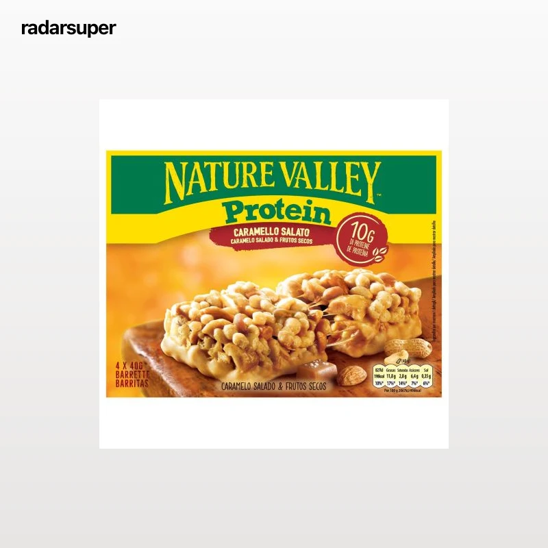 Barritas de proteínas con caramelo salado y frutos secos Nature Valley sin gluten 4 ud.