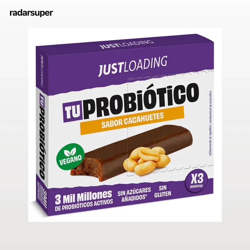 Barritas energéticas sabor cacahuete con probióticos Just loading 105 g