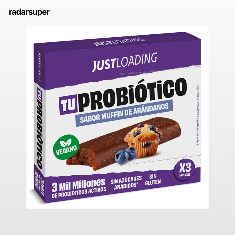 Barritas energéticas sabor muffin de arándanos con probióticos Just loading 105 g