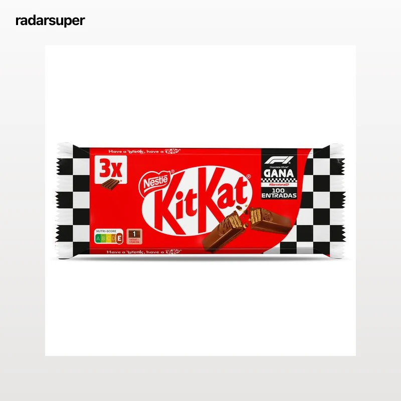 Barritas de galleta recubiertas de chocolate Kit Kat 3 x 41 g