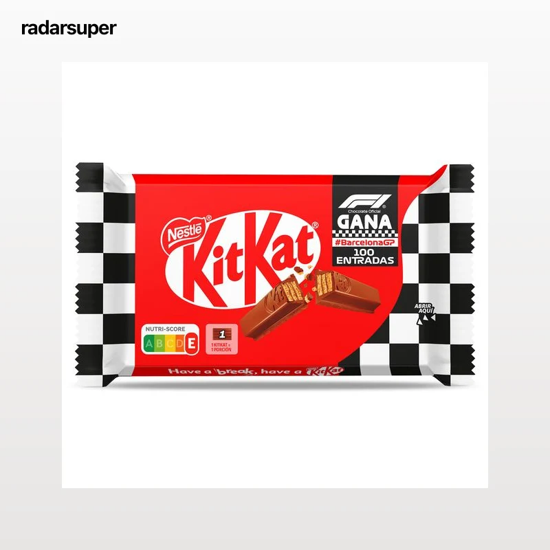 Barritas de galleta recubiertas de chocolate con leche Kit Kat 41.5 g