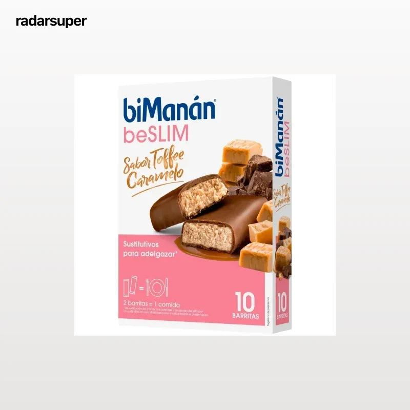 Barritas sabor toffee caramelo Bimanán 10 ud.