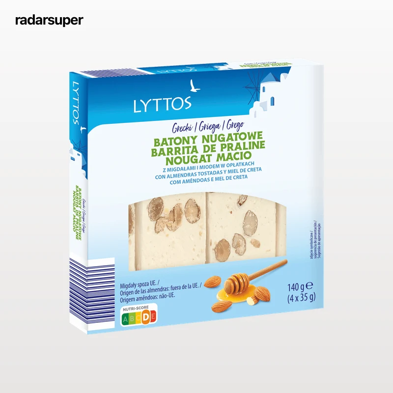 Barritas de turrón con almendra y miel