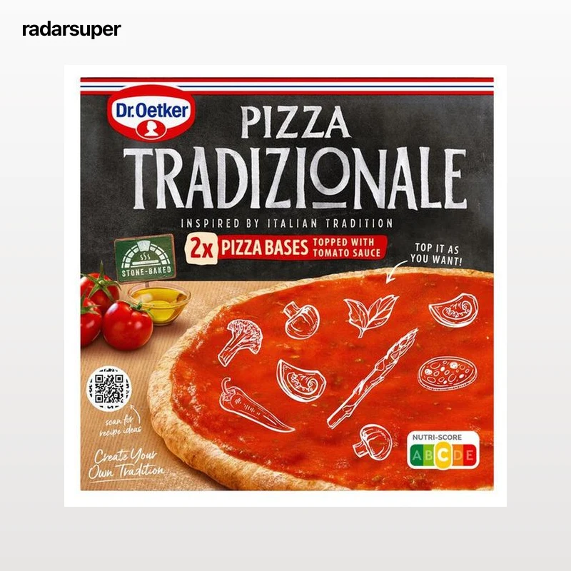 Base pizza tradicional con dos unidades Dr.Oetker 2 unidades