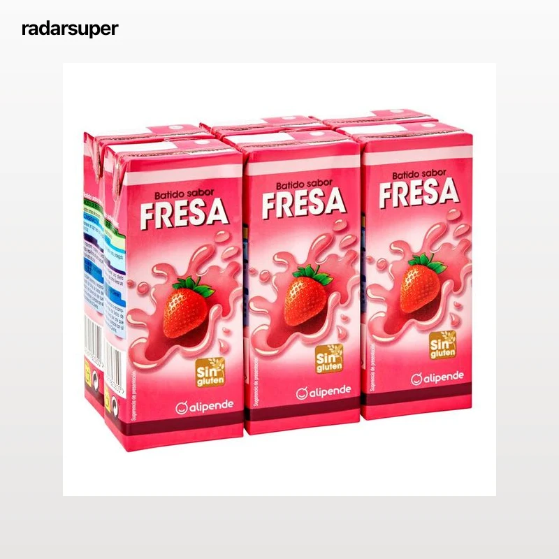 Batido Alipende pack 6 fresa 200ml