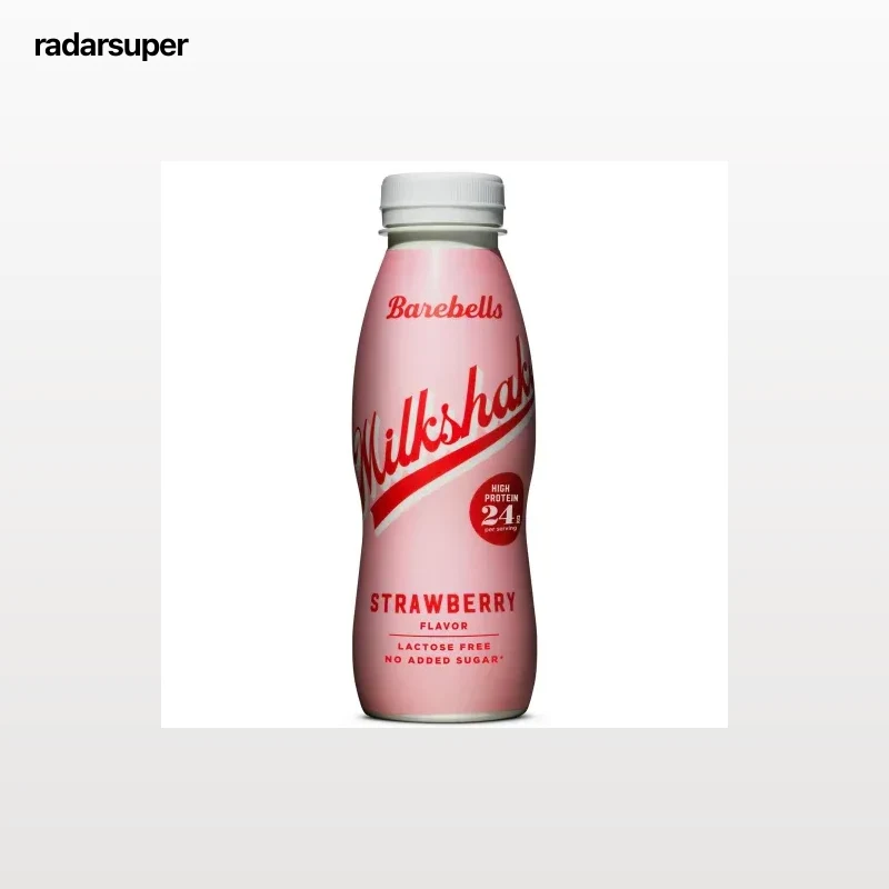 Batido de fresa alto en proteínas Barebells sin lactosa 330 ml.