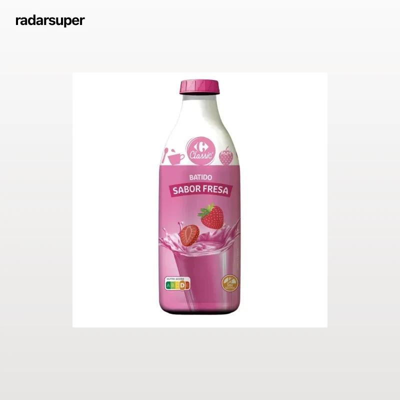 Batido de fresa Carrefour Classic sin gluten 1 l.