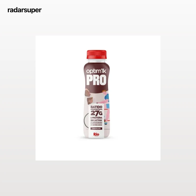 Batido de proteína sabor chocolate Rio de Galicia Optipro sin lactosa 330 ml.