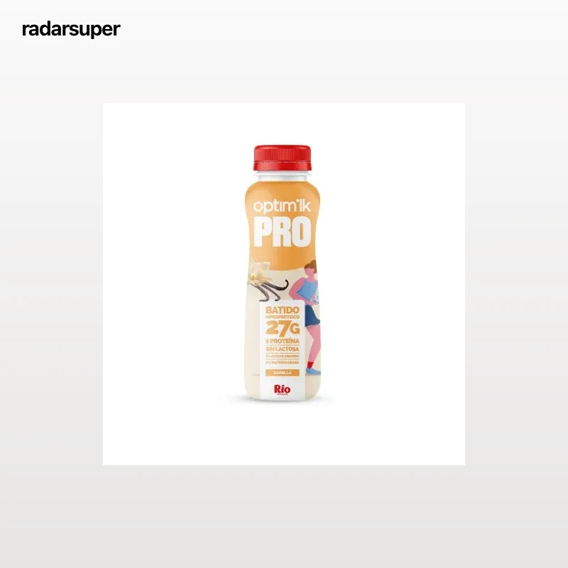 Batido de proteína sabor vainilla Rio de Galicia Optipro sin gluten y sin lactosa 330 ml.