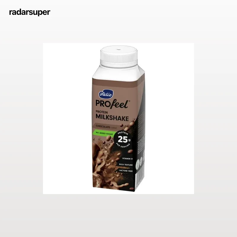 Batido de proteínas sabor chocolate sin azúcar añadido Valio Profeel 250 ml.