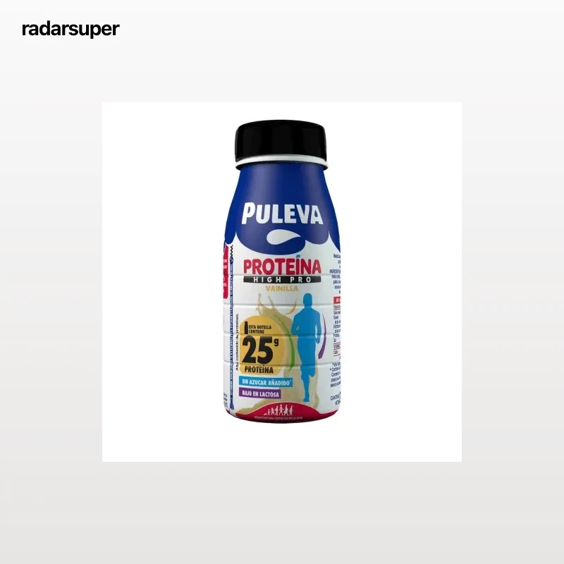 Batido de vainilla con proteína high pro Puleva botella 250 ml.