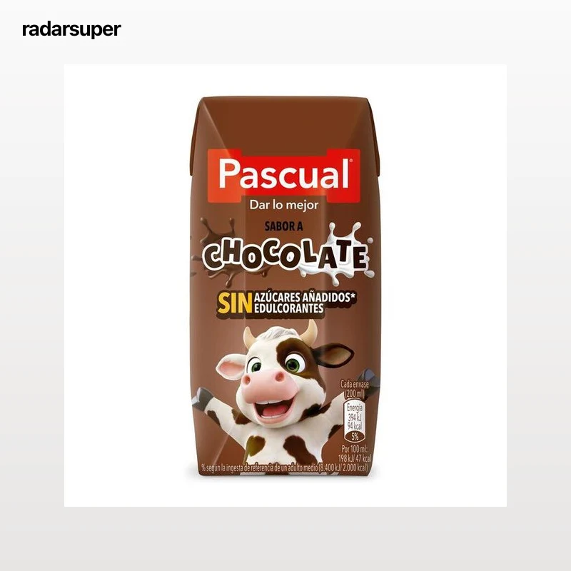 Batido sin azúcares añadidos Pascual pack 6 200 ml chocolate